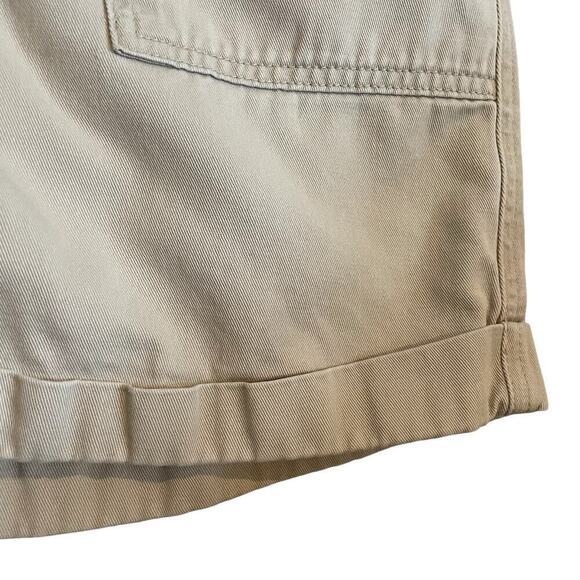 Vintage Liz Claiborne khaki mid rise cargo utility shorts size 8 - Picture 4 of 9